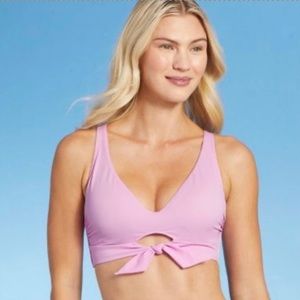 👙🌞 NWT Shade & Shore Tie Front Bikini Top